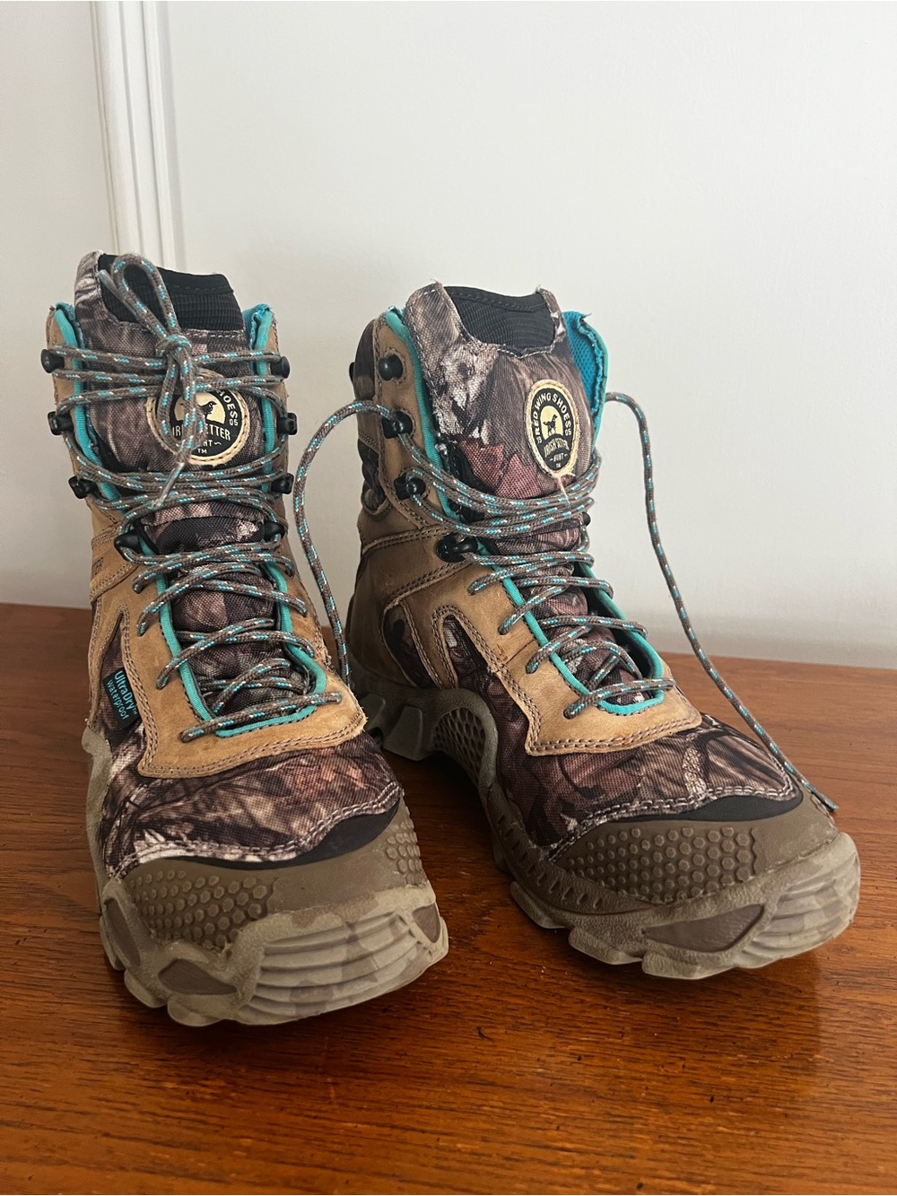 Red Wing Shoes Irish Setter 2881 Women's Lace-Up Hunting Boots - Camo & Teal